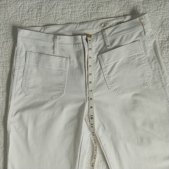 DONATED White Wide Leg Jeans Sz 6 - Picture 9 of 11